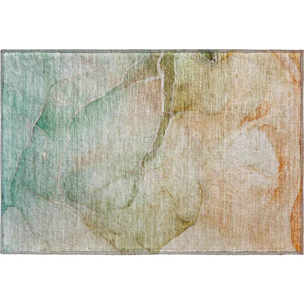 Luxury Washable Odyssey OY6 Taupe 1'8" x 2'6" Rug. Picture 1