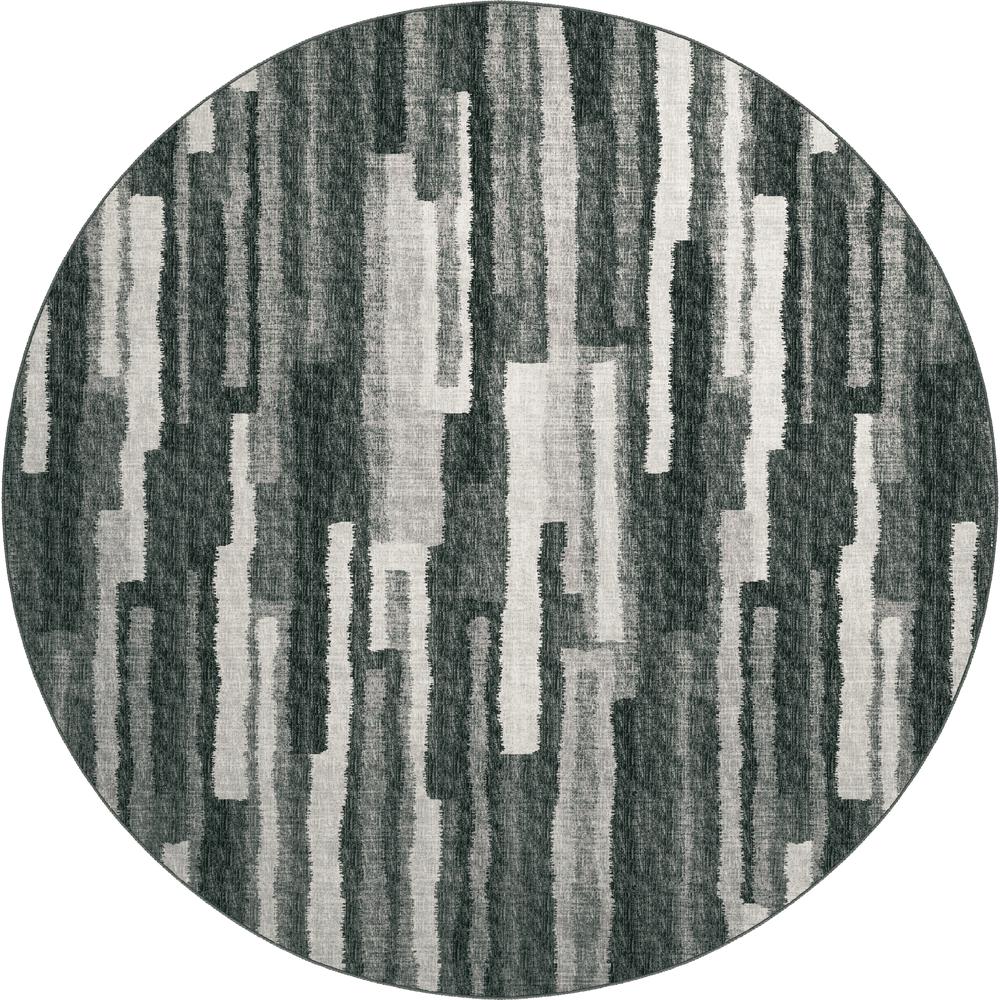 Brisbane BR7 Midnight 8' x 8' Round Rug. Picture 1