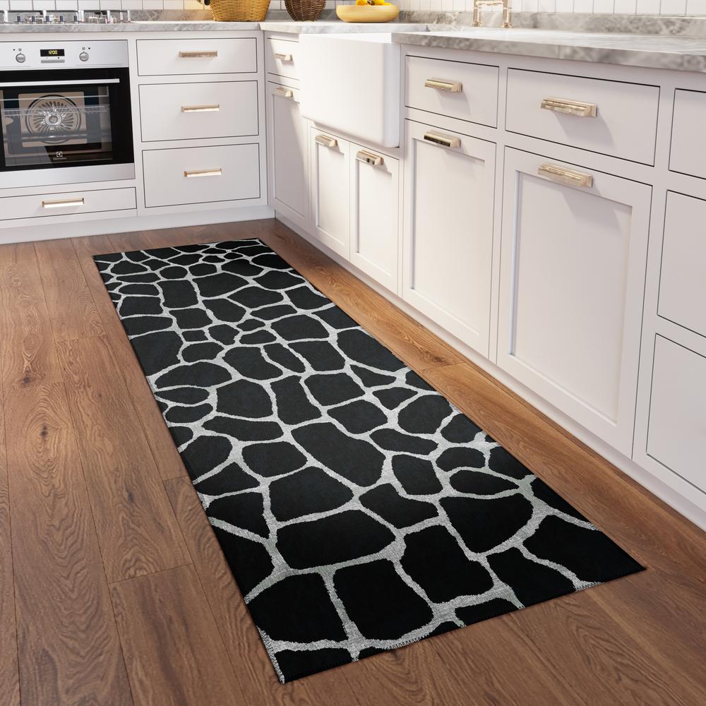 Safari Shadow Animal Animal Print 2'3" x 7'6" Runner Rug Shadow ASF34. Picture 1