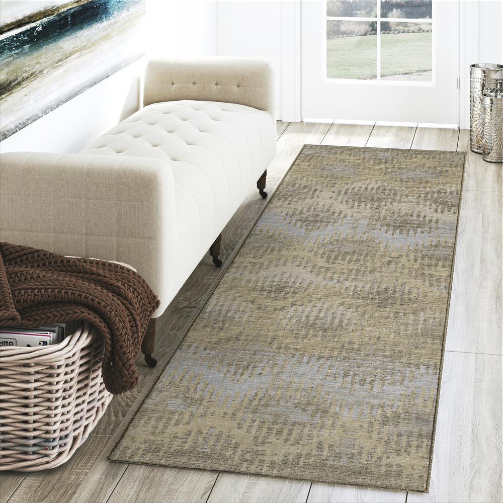 Brisbane BR9 Sandstone 2'3" x 7'6" Runner Rug. Picture 2