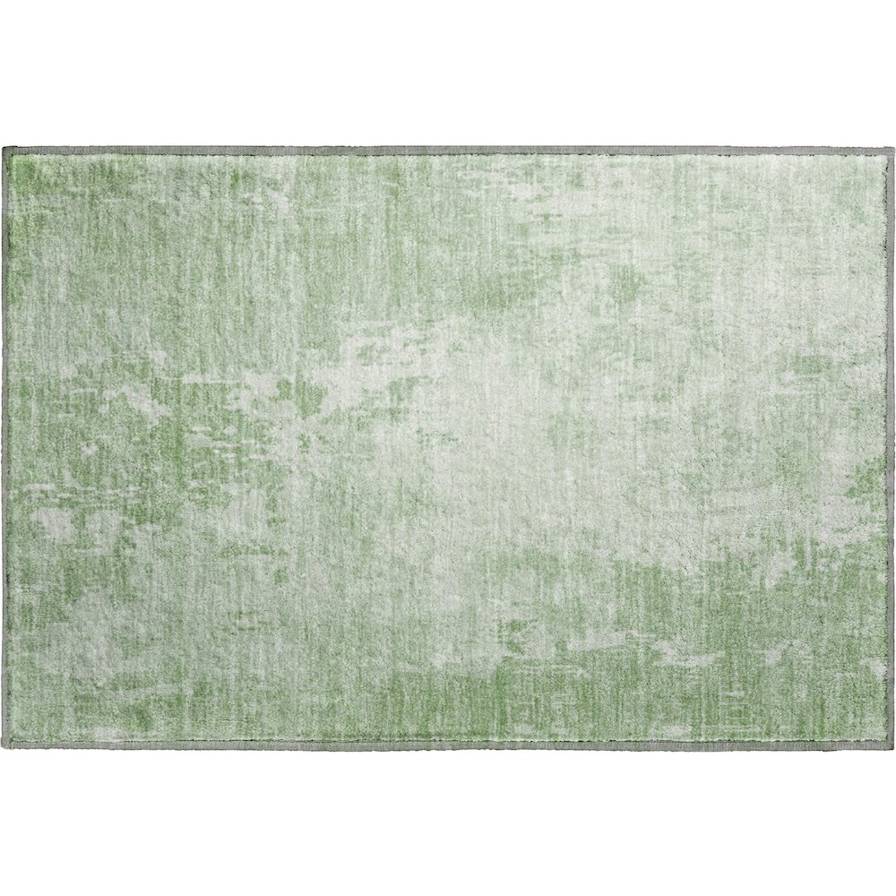 Machine Washable Indoor/Outdoor Pacifica Mint 1'8" x 2'6" Rug. Picture 1