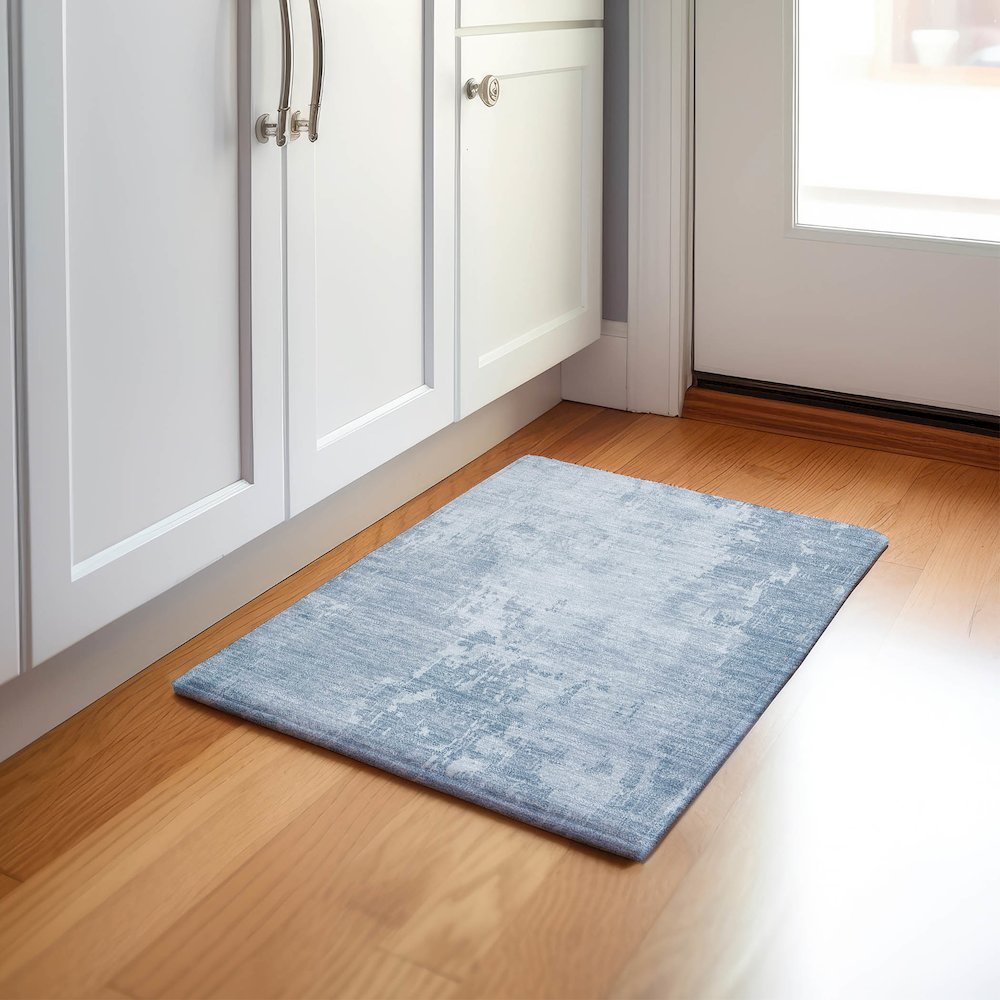 Machine Washable Indoor/Outdoor Pacifica Sky 1'8" x 2'6" Rug. Picture 5