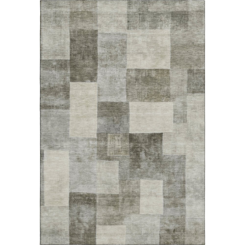 Machine Washable Indoor/Outdoor Pacifica Taupe 2'6" x 3'10" Rug. Picture 1