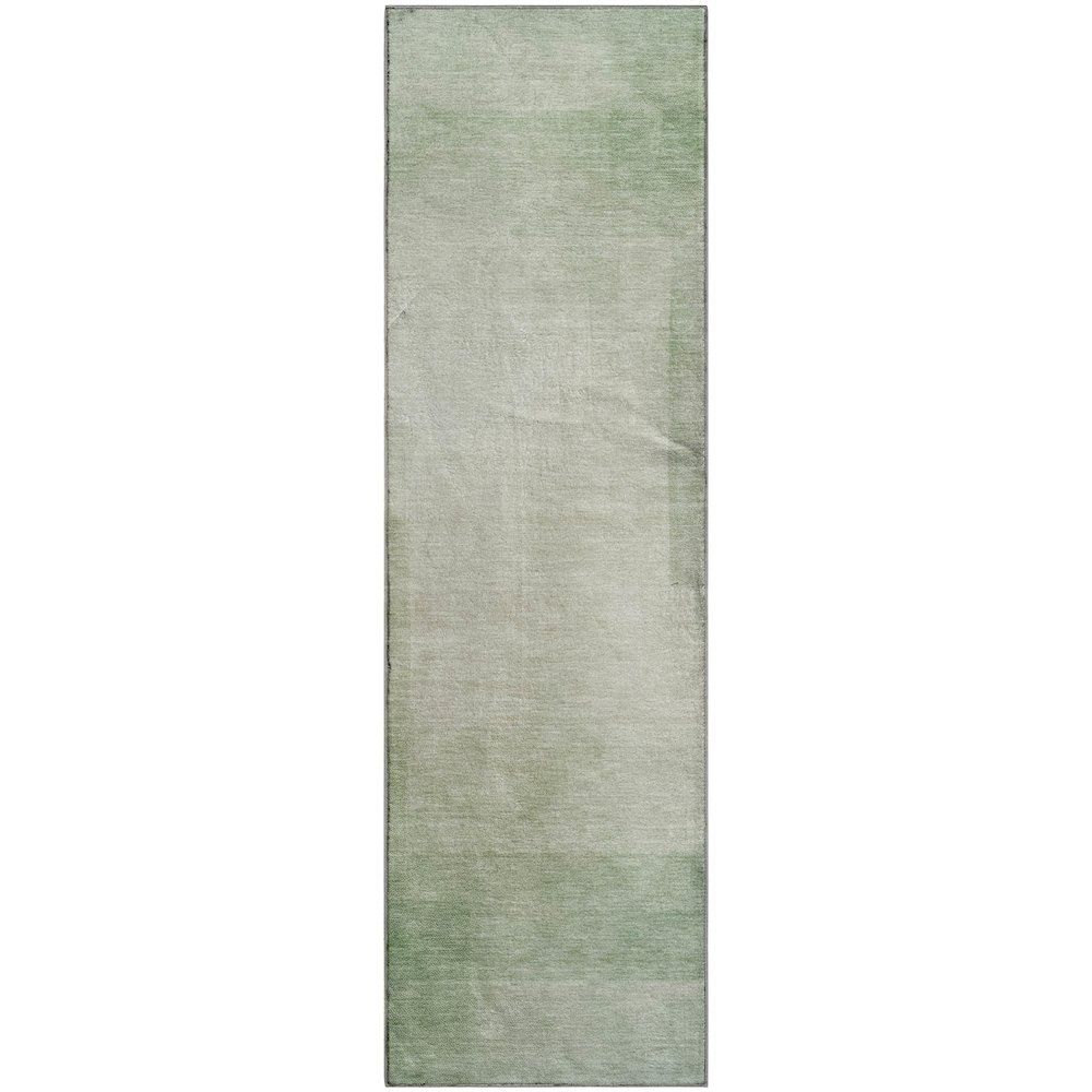 Machine Washable Indoor/Outdoor Pacifica Aloe 2'3" x 7'6" Runner Rug. Picture 1