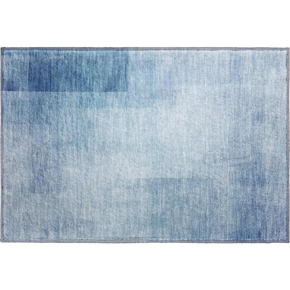 Machine Washable Indoor/Outdoor Pacifica Blue 1'8" x 2'6" Rug. Picture 1