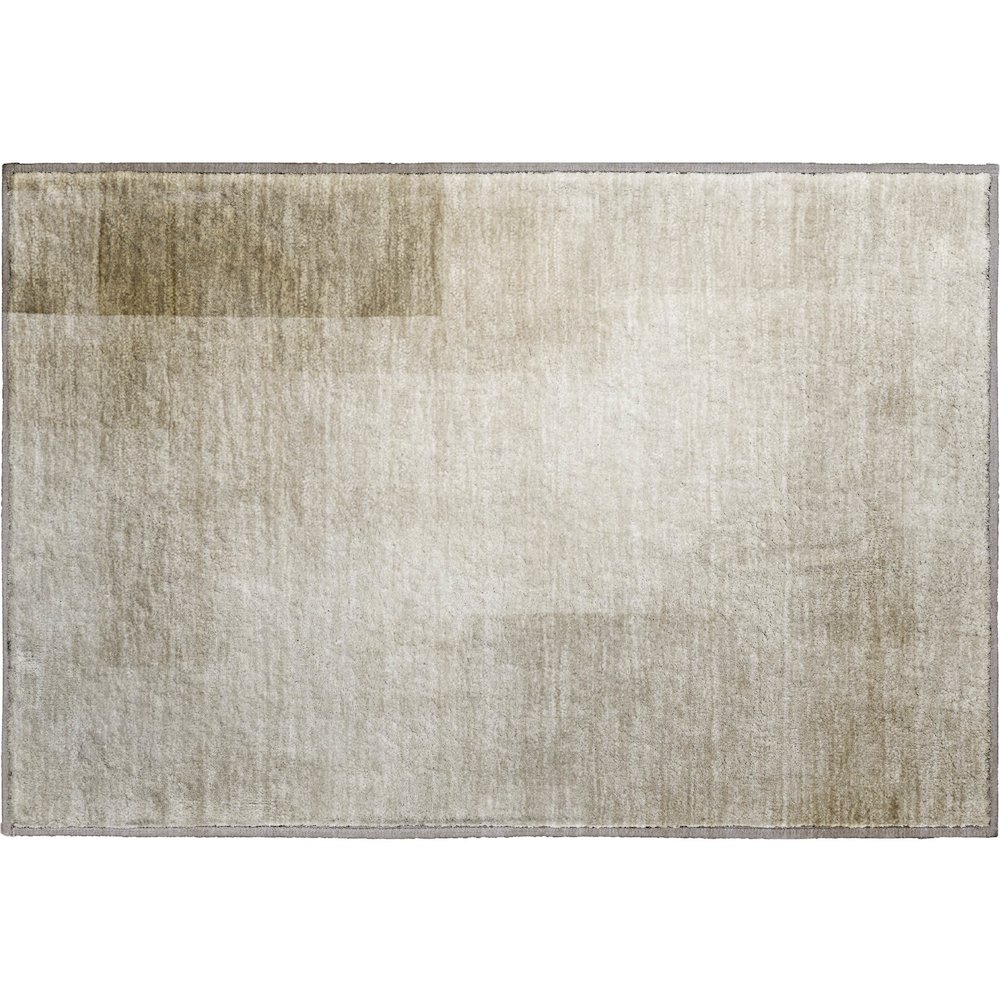 Machine Washable Indoor/Outdoor Pacifica Khaki 1'8" x 2'6" Rug. Picture 1
