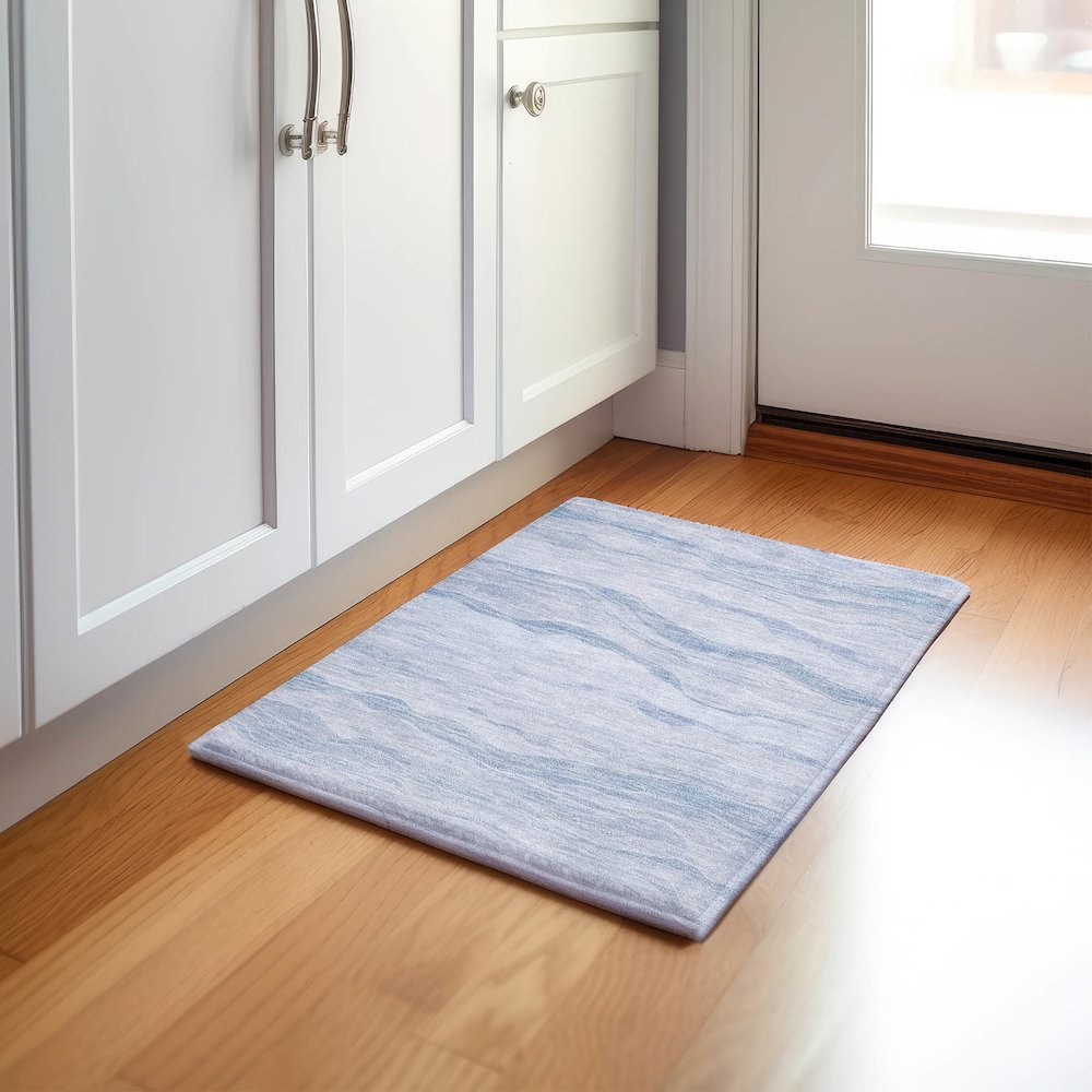 Machine Washable Indoor/Outdoor Pacifica Sky 1'8" x 2'6" Rug. Picture 5