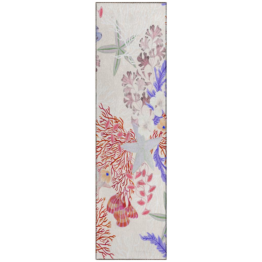 Indoor/Outdoor Surfside ASR31 Spice Washable 2'3" x 7'6" Runner Rug. Picture 1