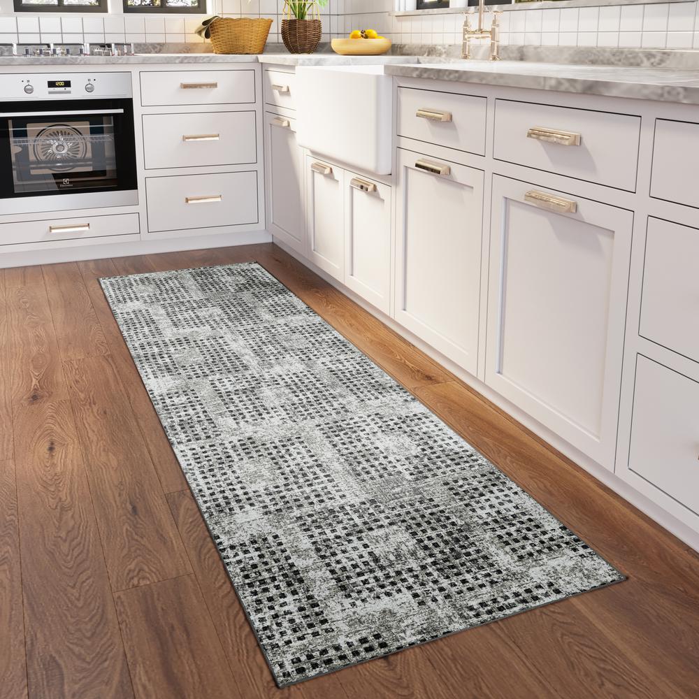 Delano DA1 Pewter 2'6" x 8' Runner Rug. Picture 2
