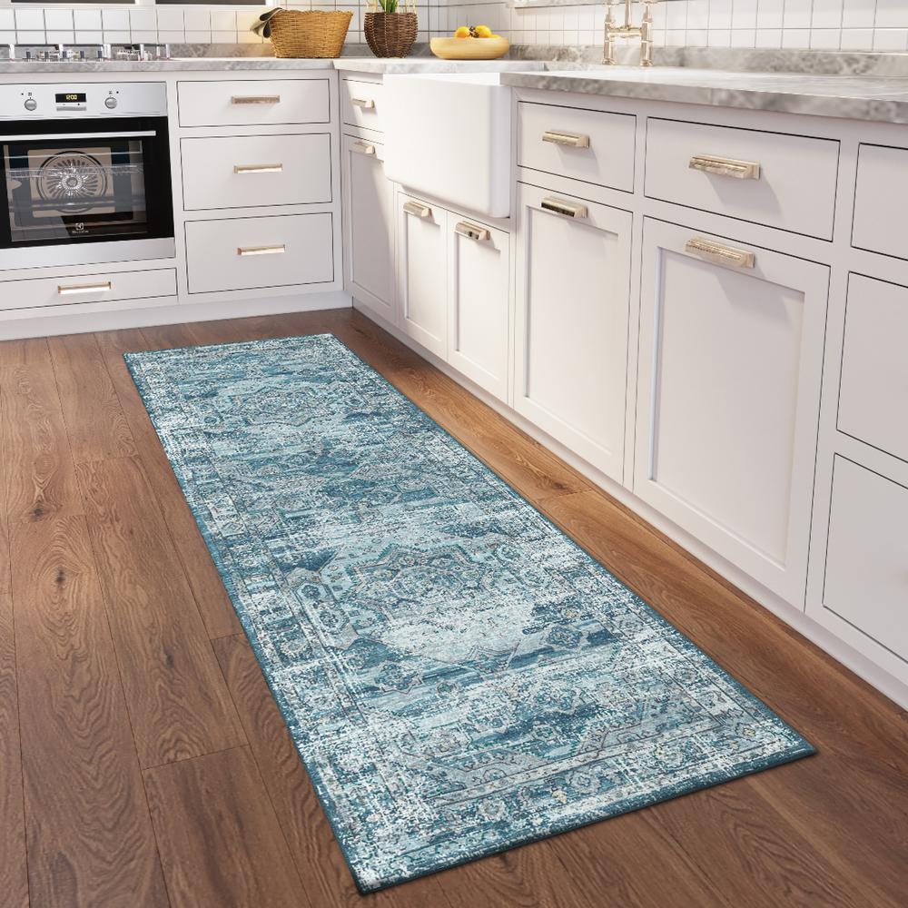 Jericho JC5 Denim 2'6" x 8' Runner Rug. Picture 2