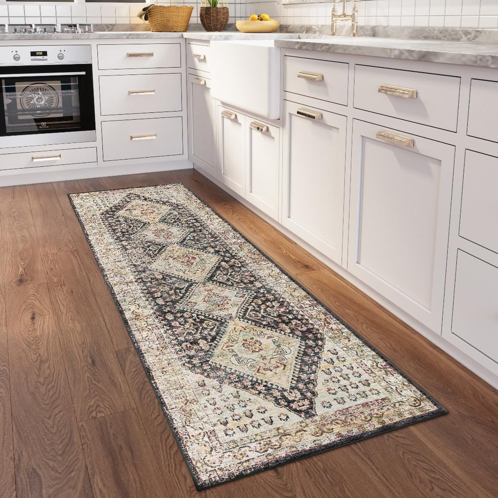 Jericho JC9 Midnight 2'6" x 8' Runner Rug. Picture 2