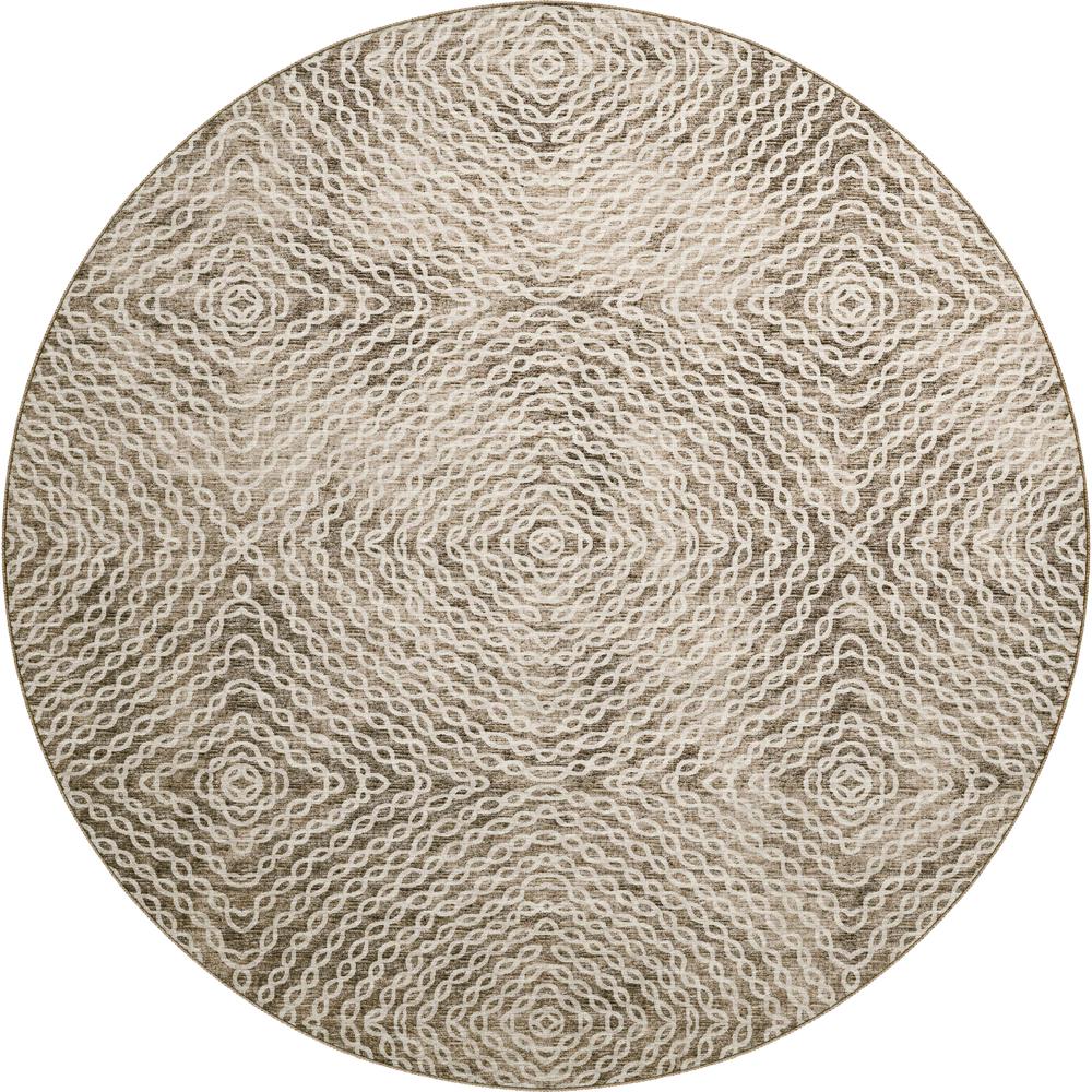 Brisbane BR3 Mink 8' x 8' Round Rug. Picture 1