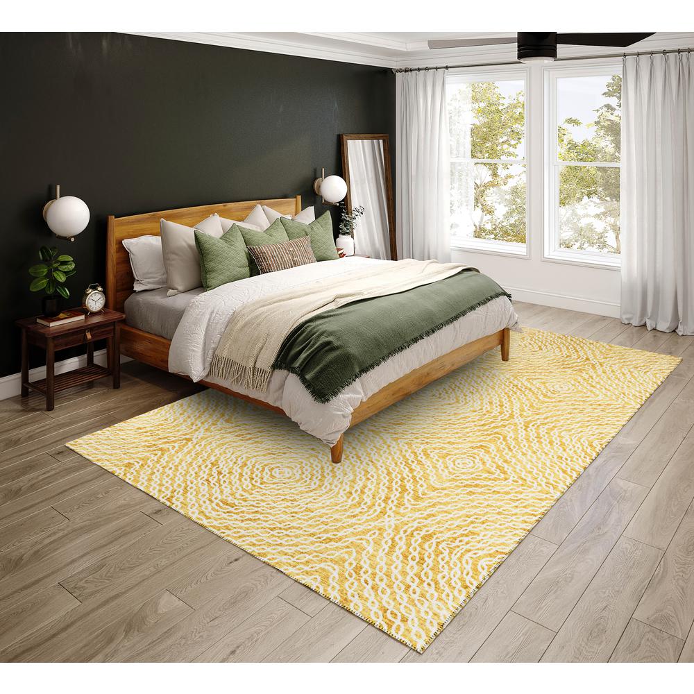 Bravado Gilded Transitional Geometric 10' x 14' Area Rug Gilded ABV33. Picture 1