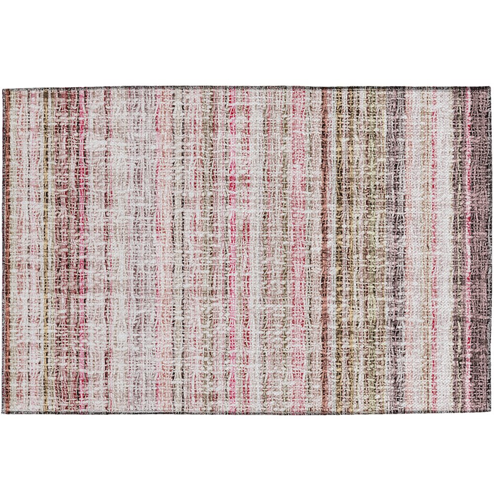 Luxury Washable Indoor/Outdoor Portico Pink 1'8" x 2'6" Rug. Picture 1