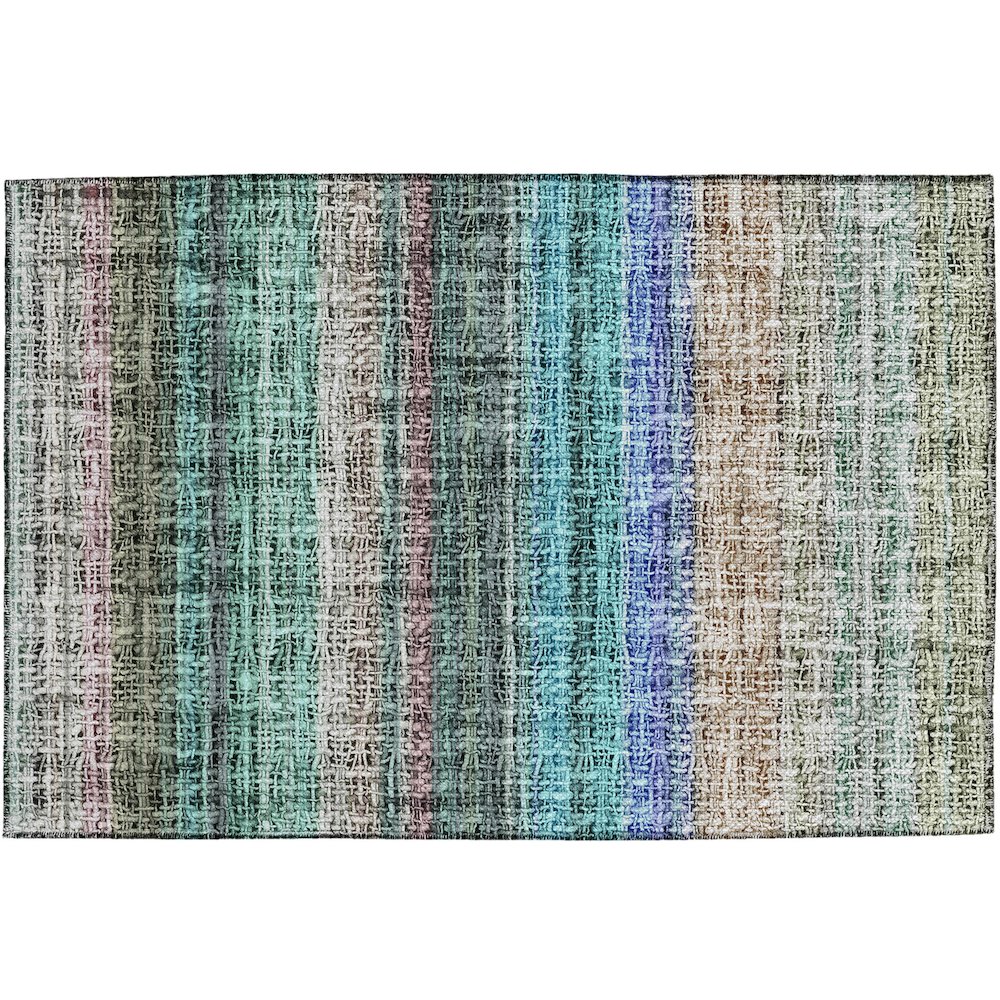 Luxury Washable Indoor/Outdoor Portico Sage 1'8" x 2'6" Rug. Picture 1