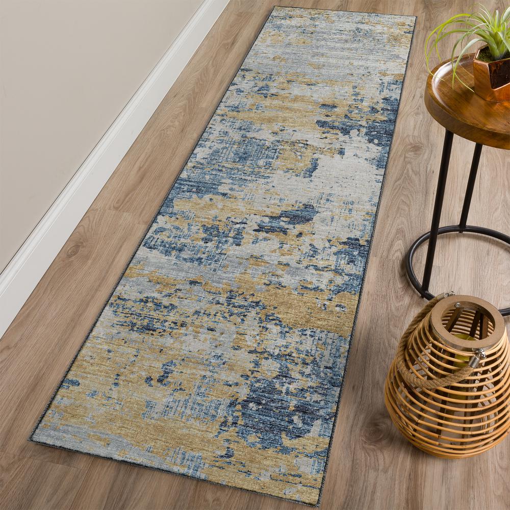 Camberly CM4 Navy 2'3" x 7'6" Runner Rug. Picture 2