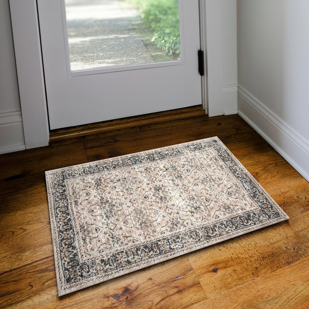 Jericho JC10 Taupe 2' x 3' Rug. Picture 2