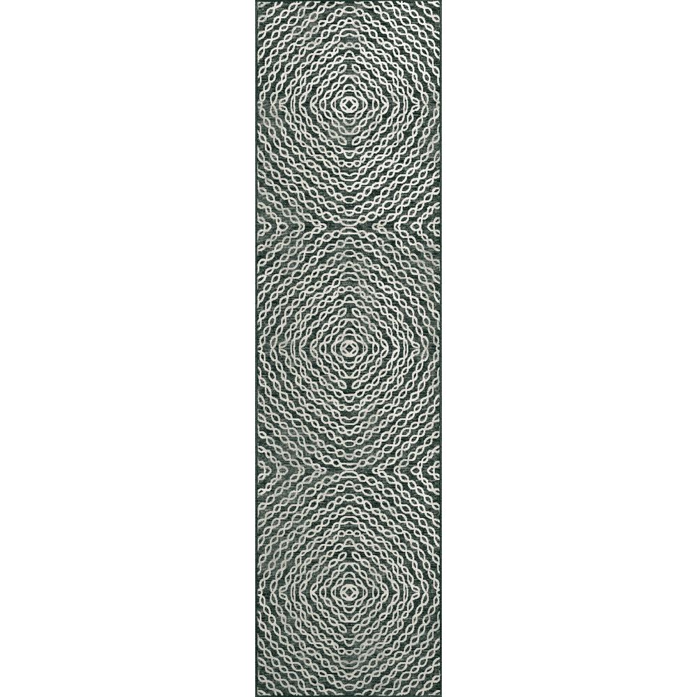 Brisbane BR3 Midnight 2'3" x 7'6" Runner Rug. Picture 1