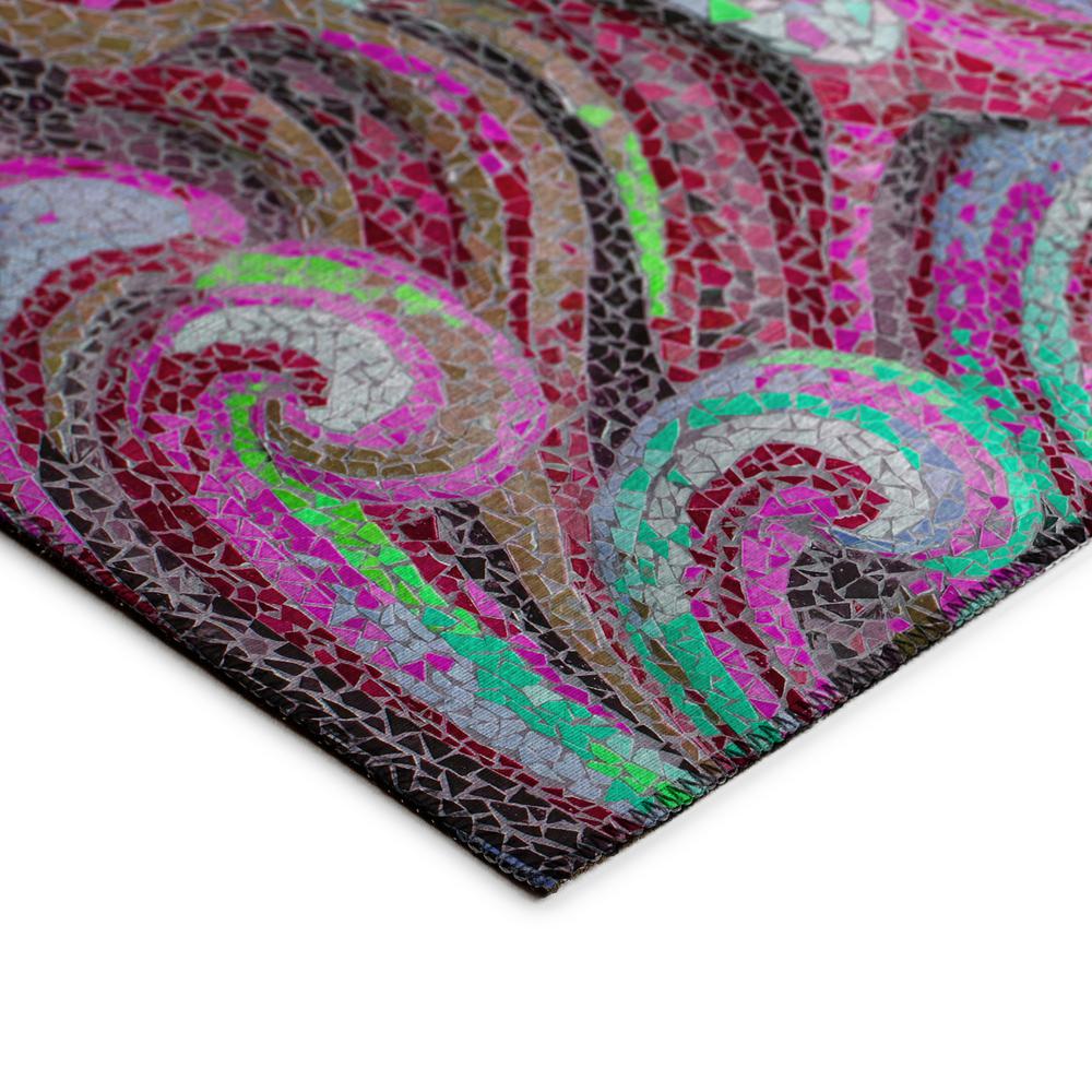 Indoor/Outdoor Seabreeze SZ14 Scarlett Washable 1'8" x 2'6" Rug. Picture 4