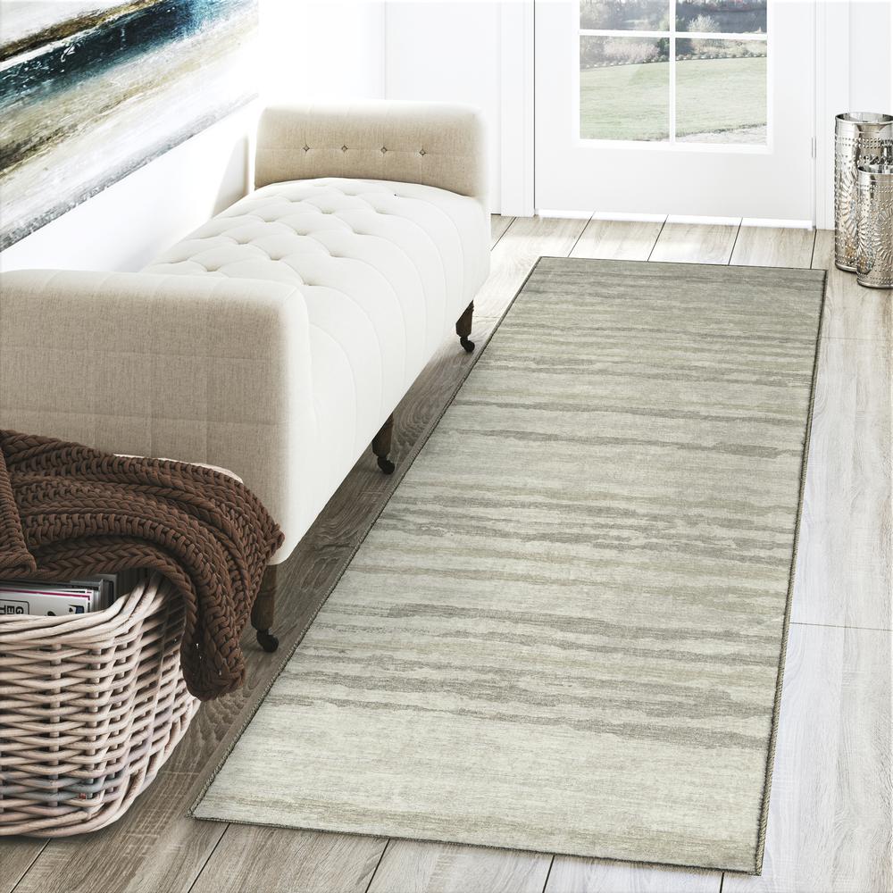 Brisbane BR4 Linen 2'3" x 7'6" Runner Rug. Picture 2