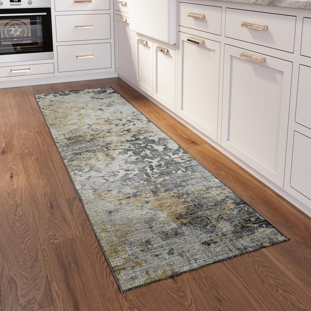 Indoor/Outdoor Accord AAC35 Moody Washable 2'3" x 7'6" Runner Rug. Picture 2