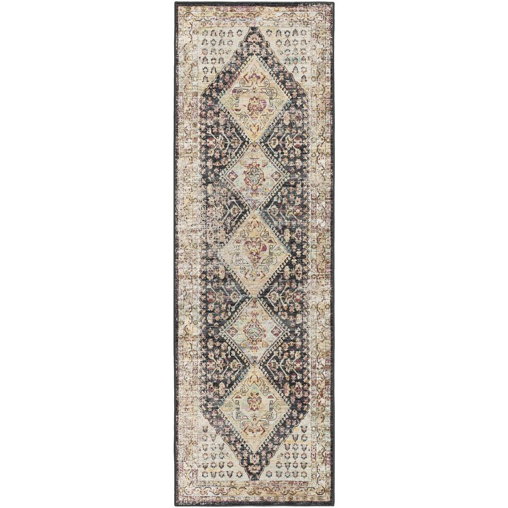 Jericho JC9 Midnight 2'6" x 8' Runner Rug. Picture 1