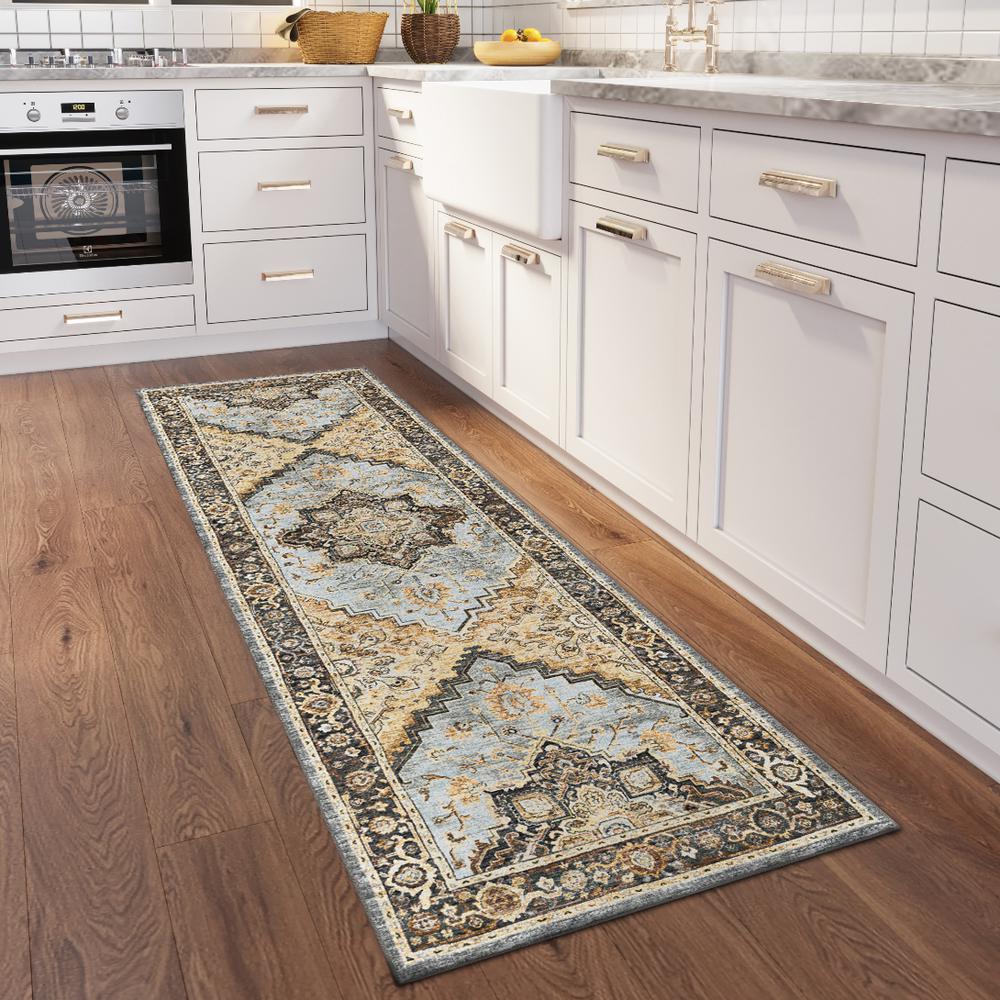 Jericho JC2 Pewter 2'6" x 8' Runner Rug. Picture 2