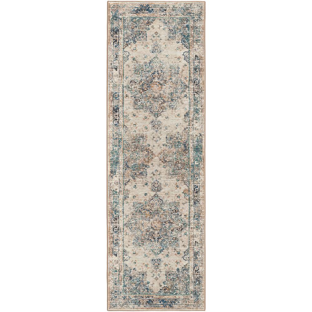 Jericho JC6 Linen 2'6" x 8' Runner Rug. Picture 1