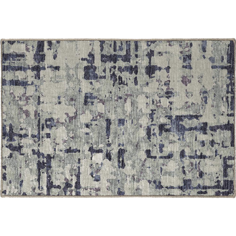 Brisbane BR5 Eggplant 1'8" x 2'6" Rug. Picture 1