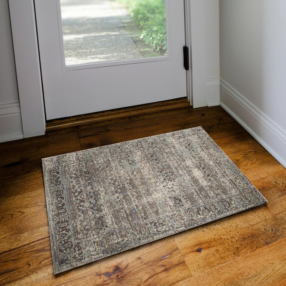 Jericho JC10 Mushroom 2' x 3' Rug. Picture 2