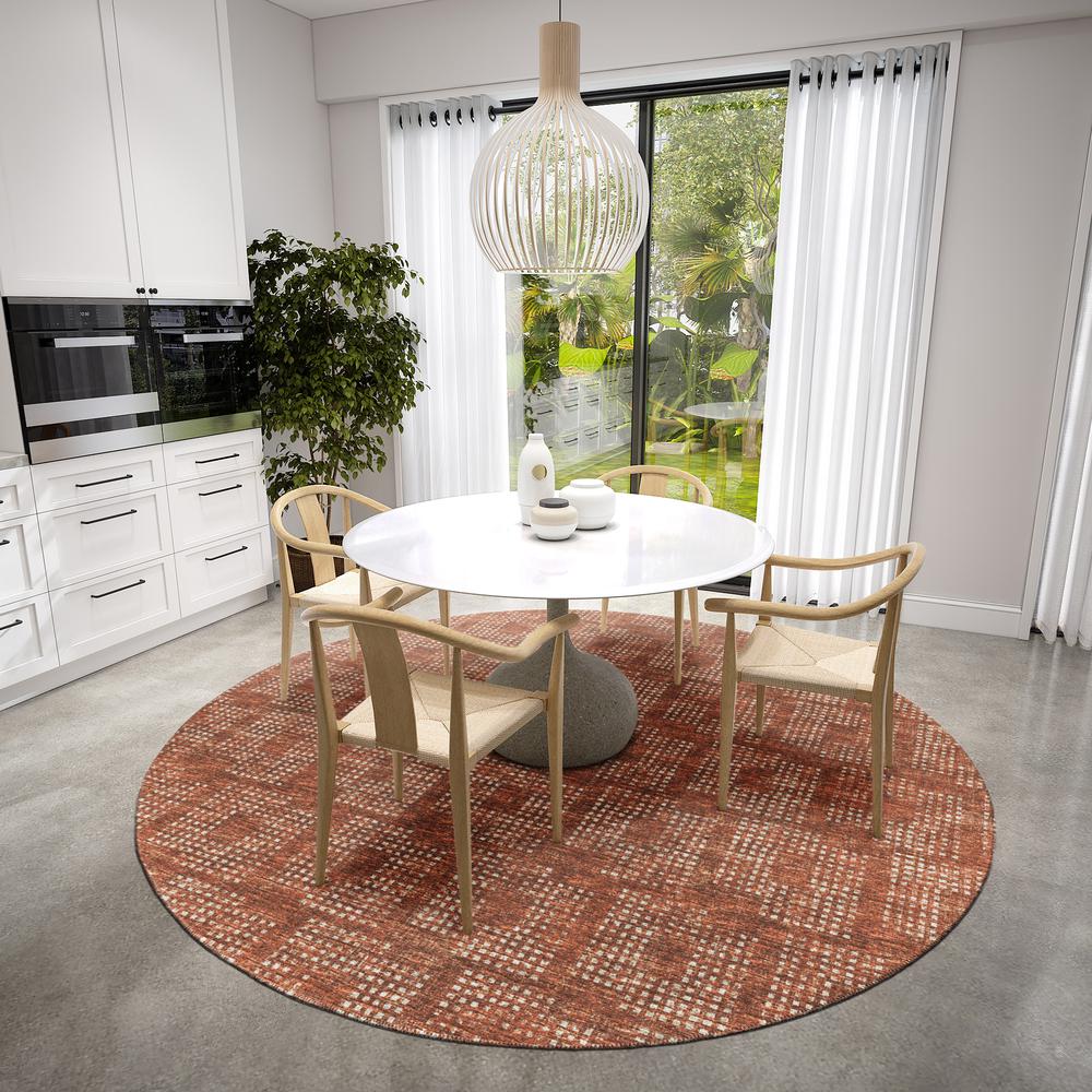 Eleanor Canyon Contemporary Geometric 8' x 8' Round Rug Canyon AER31. Picture 1