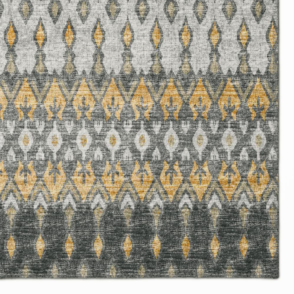 Bravado Grey Transitional Ikat 1'8" x 2'6" Accent Rug Grey ABV31. Picture 2