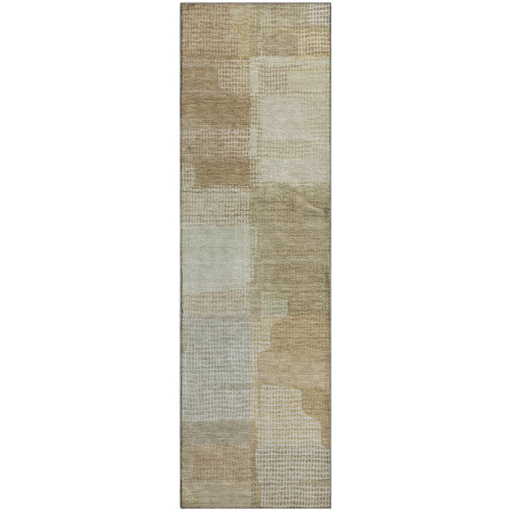 Luxury Washable Indoor/Outdoor Ravenna Beige 2'3" x 7'6" Runner Rug. Picture 1