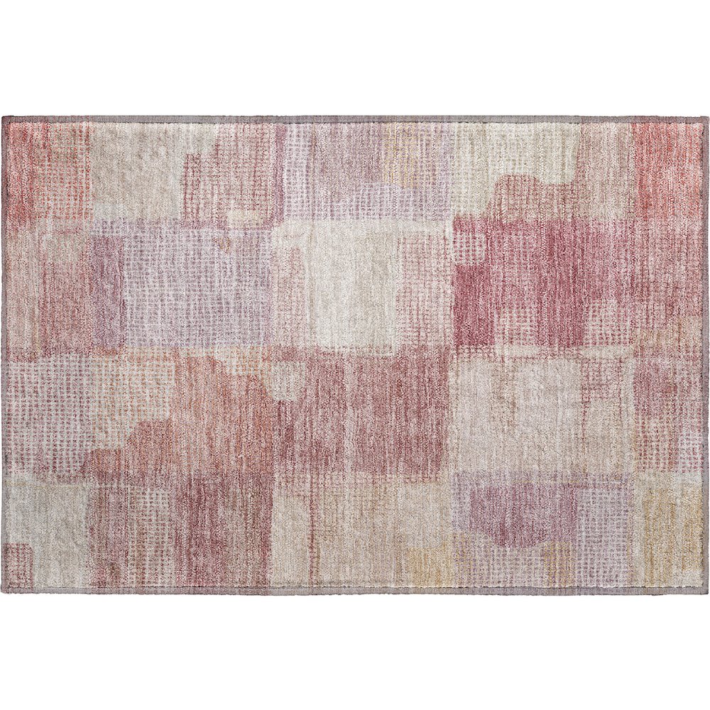 Luxury Washable Indoor/Outdoor Ravenna Blush 1'8" x 2'6" Rug. Picture 1