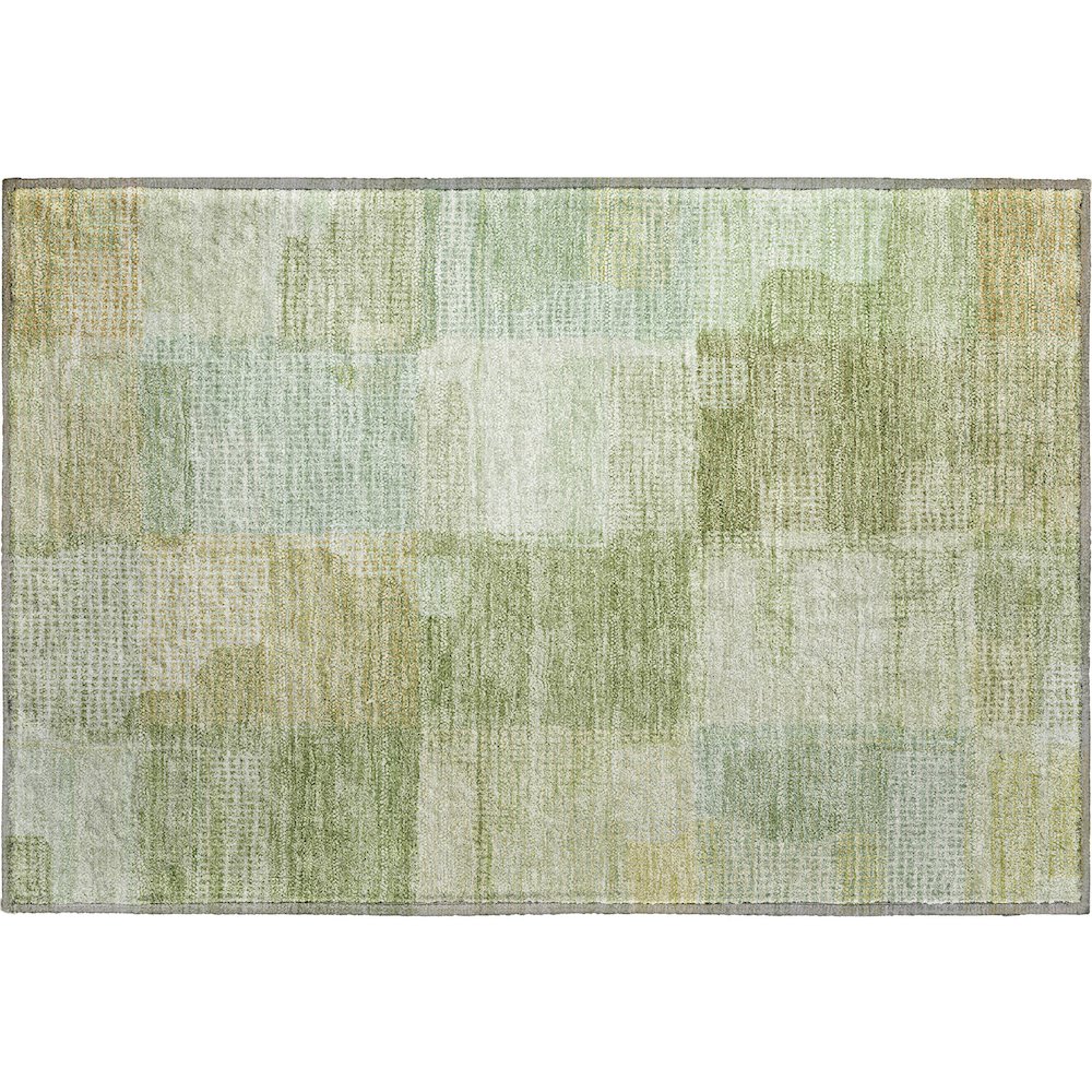 Luxury Washable Indoor/Outdoor Ravenna Green 1'8" x 2'6" Rug. Picture 1