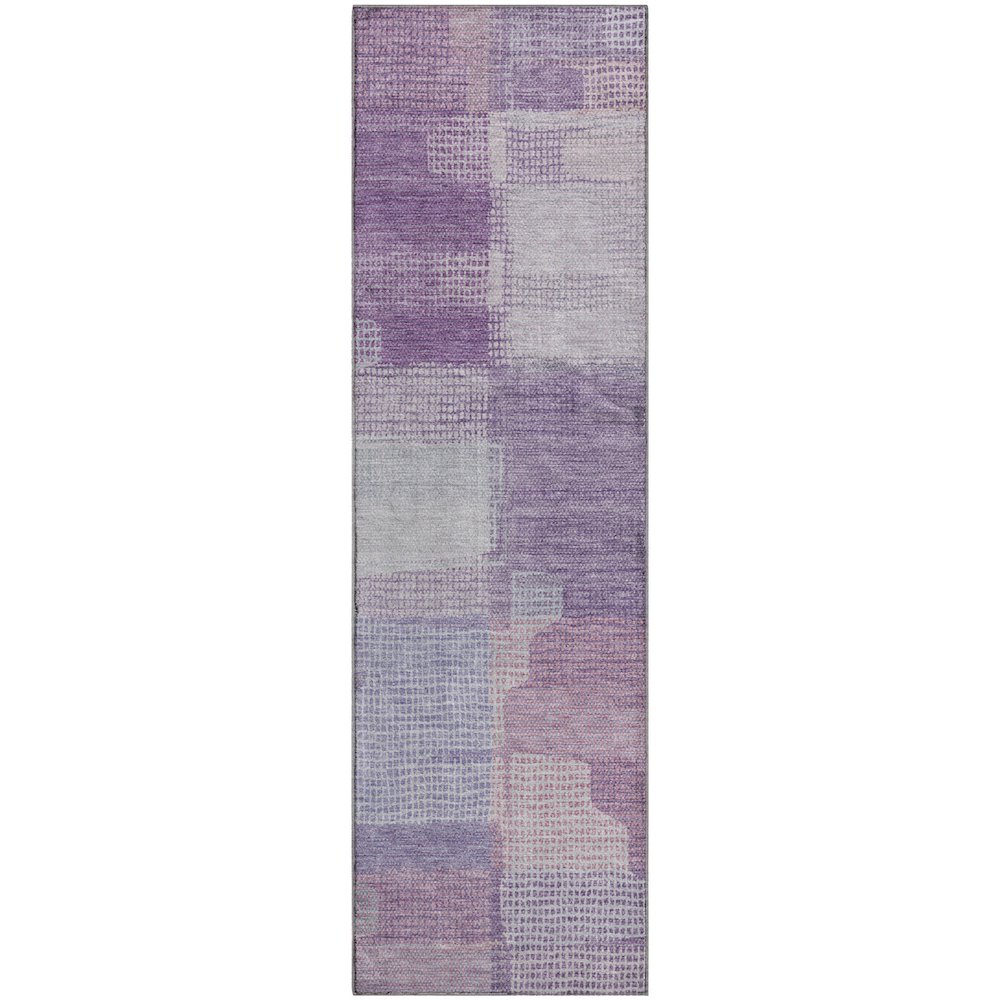 Luxury Washable Indoor/Outdoor Ravenna Lavender 2'3" x 7'6" Runner Rug. Picture 1