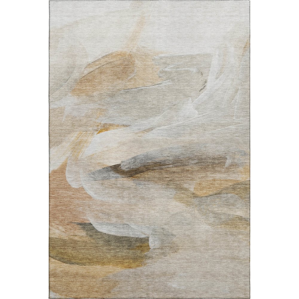 Luxury Washable Indoor/Outdoor Ravenna Taupe 2'6" x 3'10" Rug. Picture 1