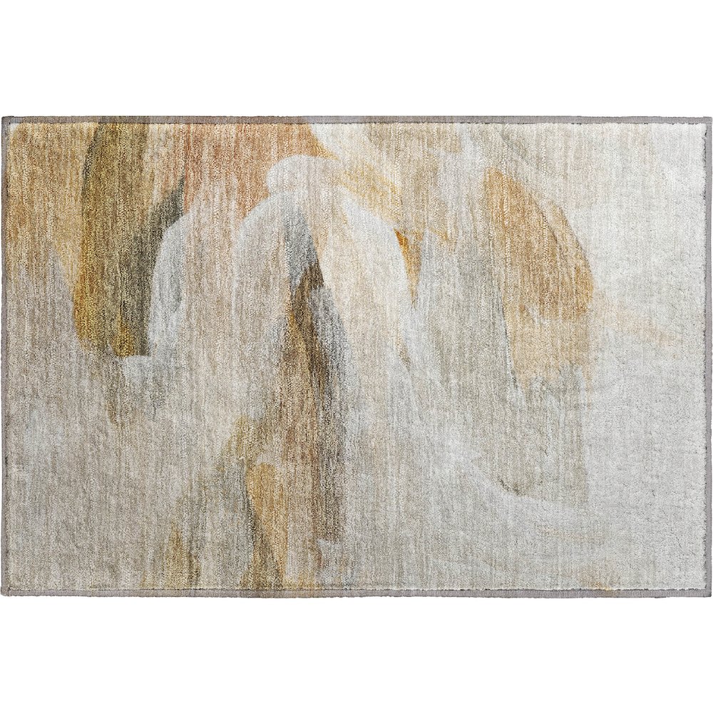 Luxury Washable Indoor/Outdoor Ravenna Taupe 1'8" x 2'6" Rug. Picture 1