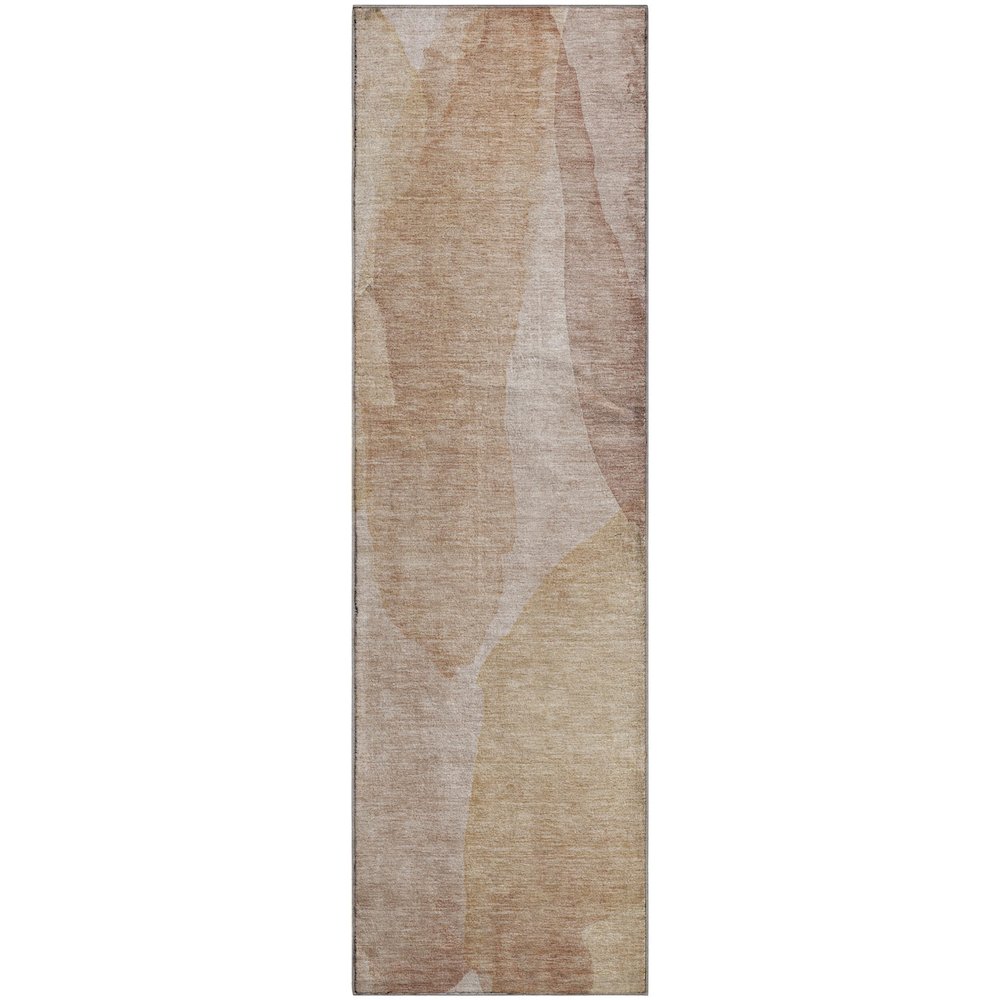 Luxury Washable Indoor/Outdoor Ravenna Coral 2'3" x 7'6" Runner Rug. Picture 1
