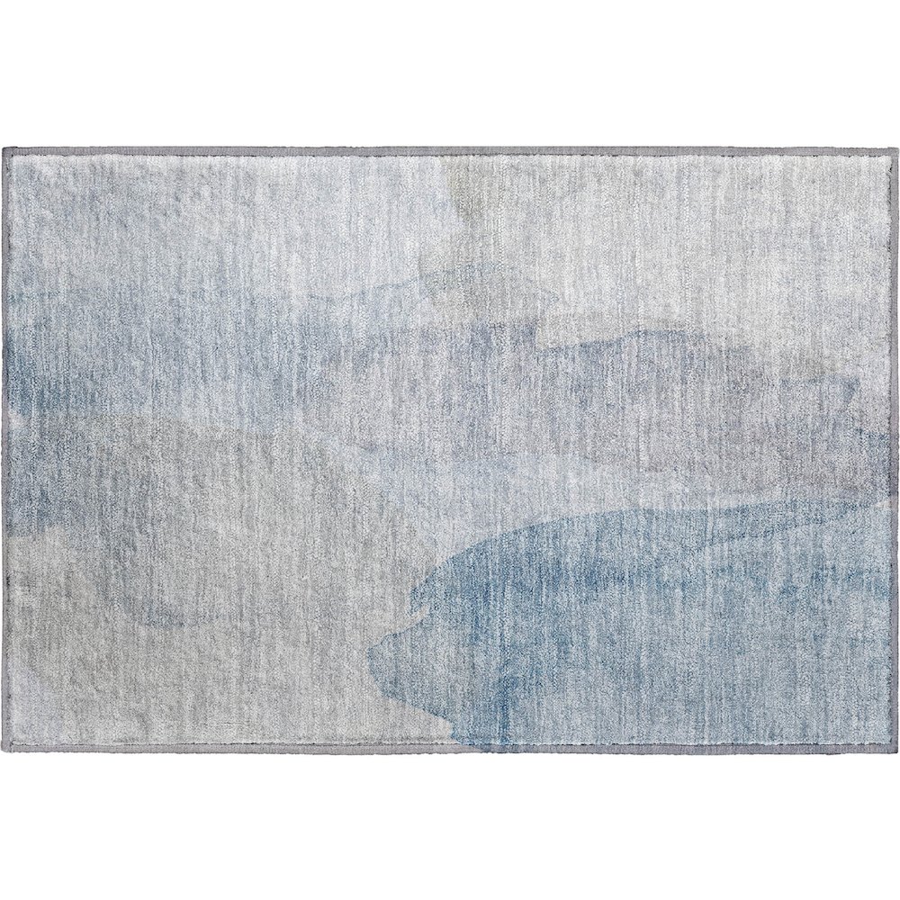 Luxury Washable Indoor/Outdoor Ravenna Sky 1'8" x 2'6" Rug. Picture 1