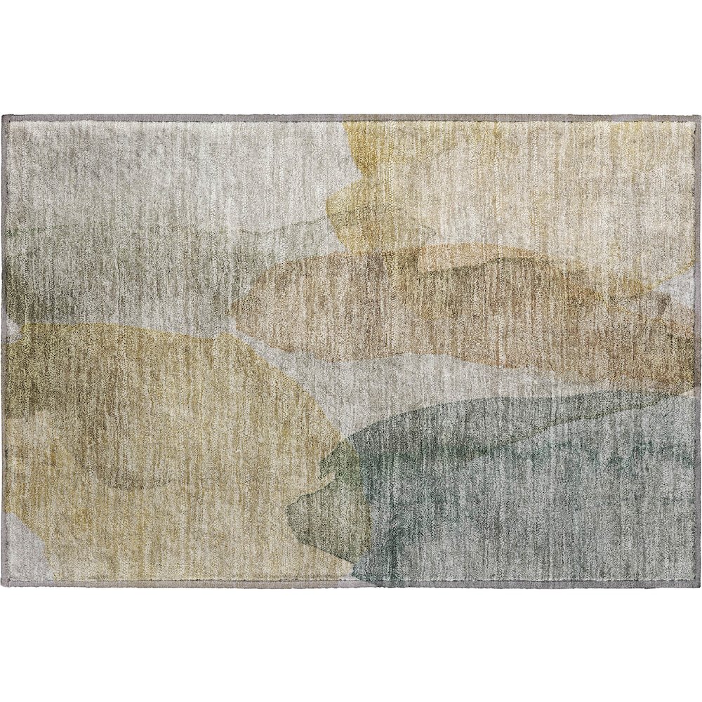 Luxury Washable Indoor/Outdoor Ravenna Wheat 1'8" x 2'6" Rug. Picture 1