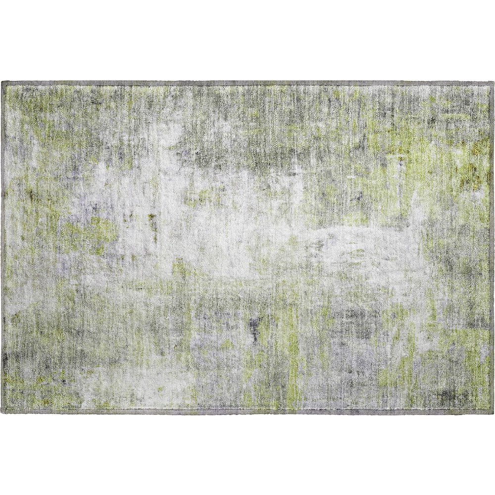Luxury Washable Indoor/Outdoor Ravenna Aloe 1'8" x 2'6" Rug. Picture 1