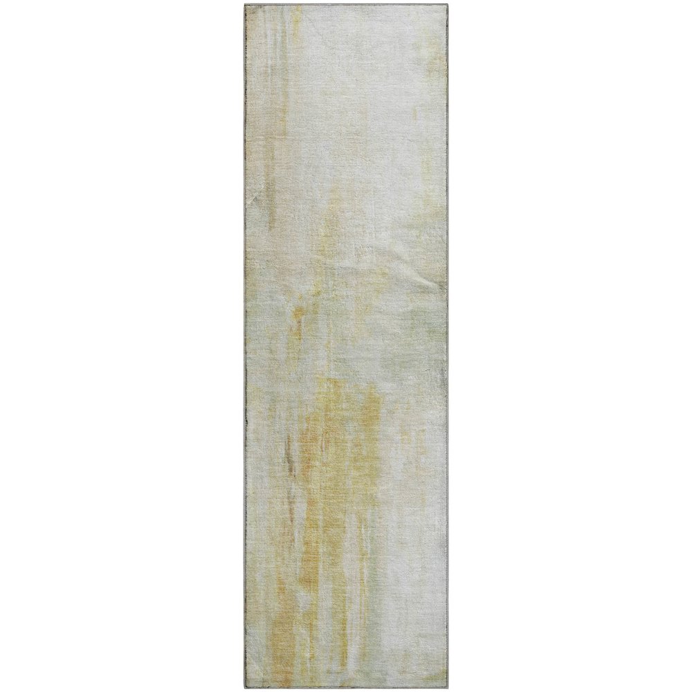 Luxury Washable Indoor/Outdoor Ravenna Linen 2'3" x 7'6" Runner Rug. Picture 1