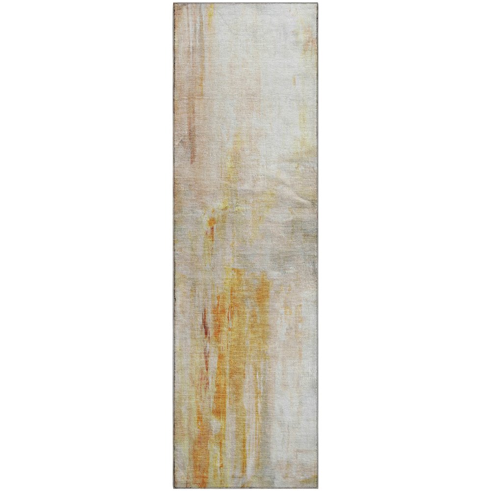 Luxury Washable Indoor/Outdoor Ravenna Paprika 2'3" x 7'6" Runner Rug. Picture 1