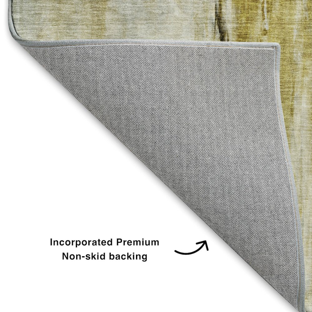 Luxury Washable Indoor/Outdoor Ravenna Taupe 1'8" x 2'6" Rug. Picture 4