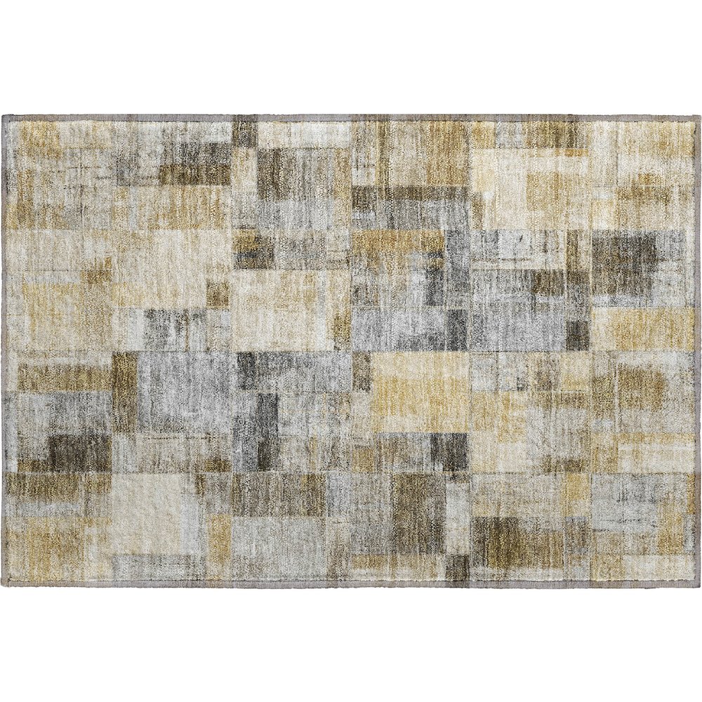 Luxury Washable Indoor/Outdoor Ravenna Granite 1'8" x 2'6" Rug. Picture 1