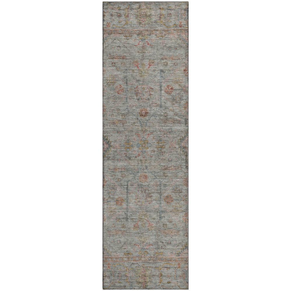 Luxury Washable Indoor/Outdoor Ravenna Taupe 2'3" x 7'6" Runner Rug. Picture 1