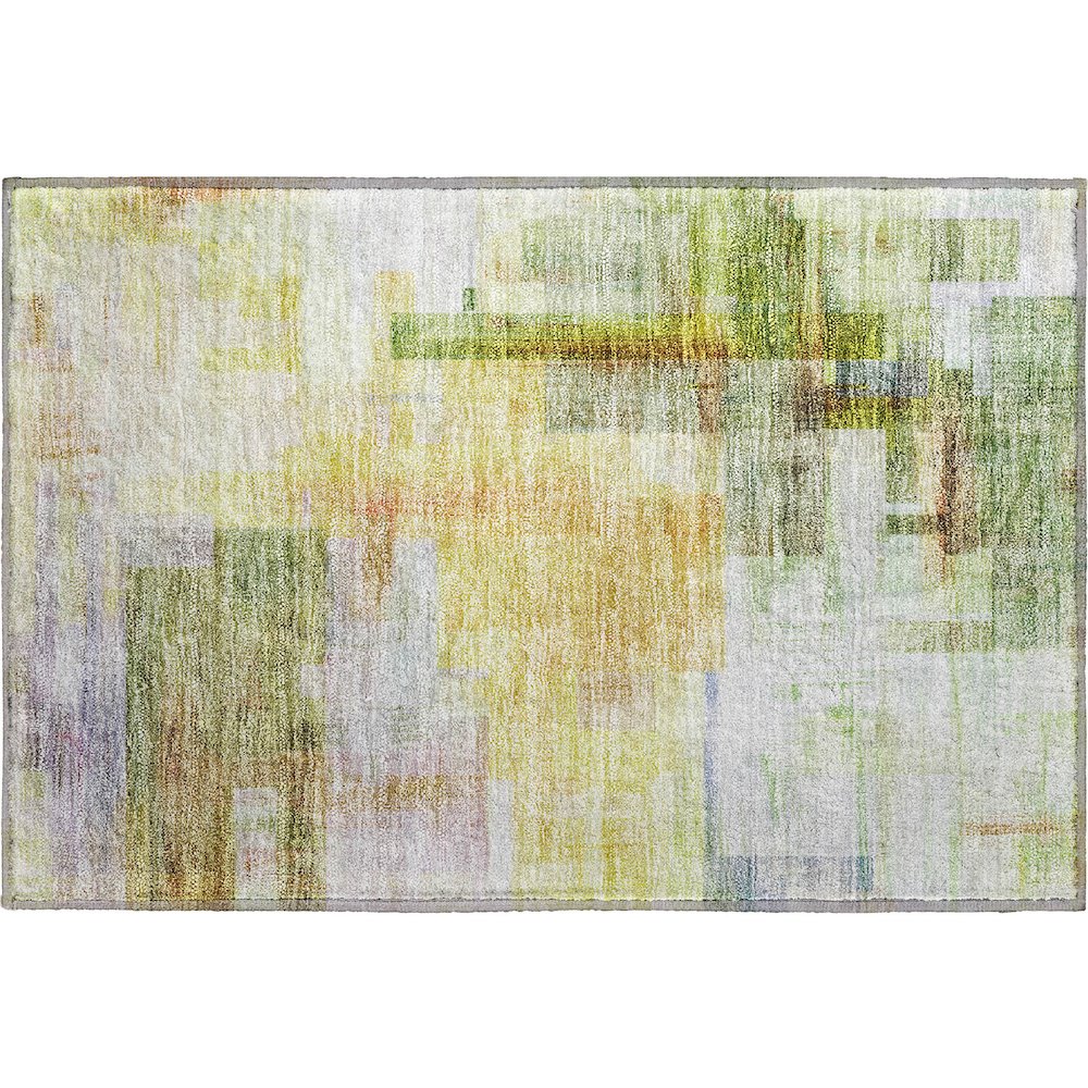 Luxury Washable Indoor/Outdoor Ravenna Green 1'8" x 2'6" Rug. Picture 1