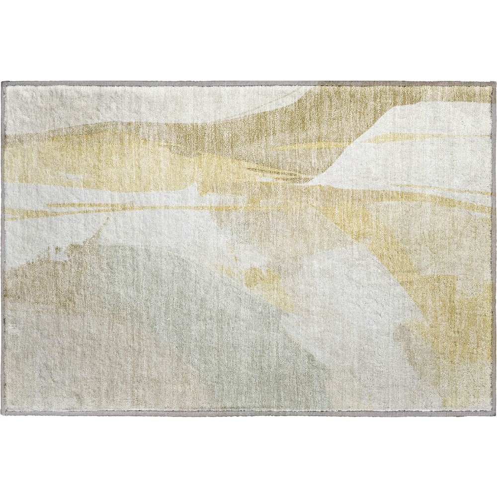 Luxury Washable Indoor/Outdoor Ravenna Beige 1'8" x 2'6" Rug. Picture 1