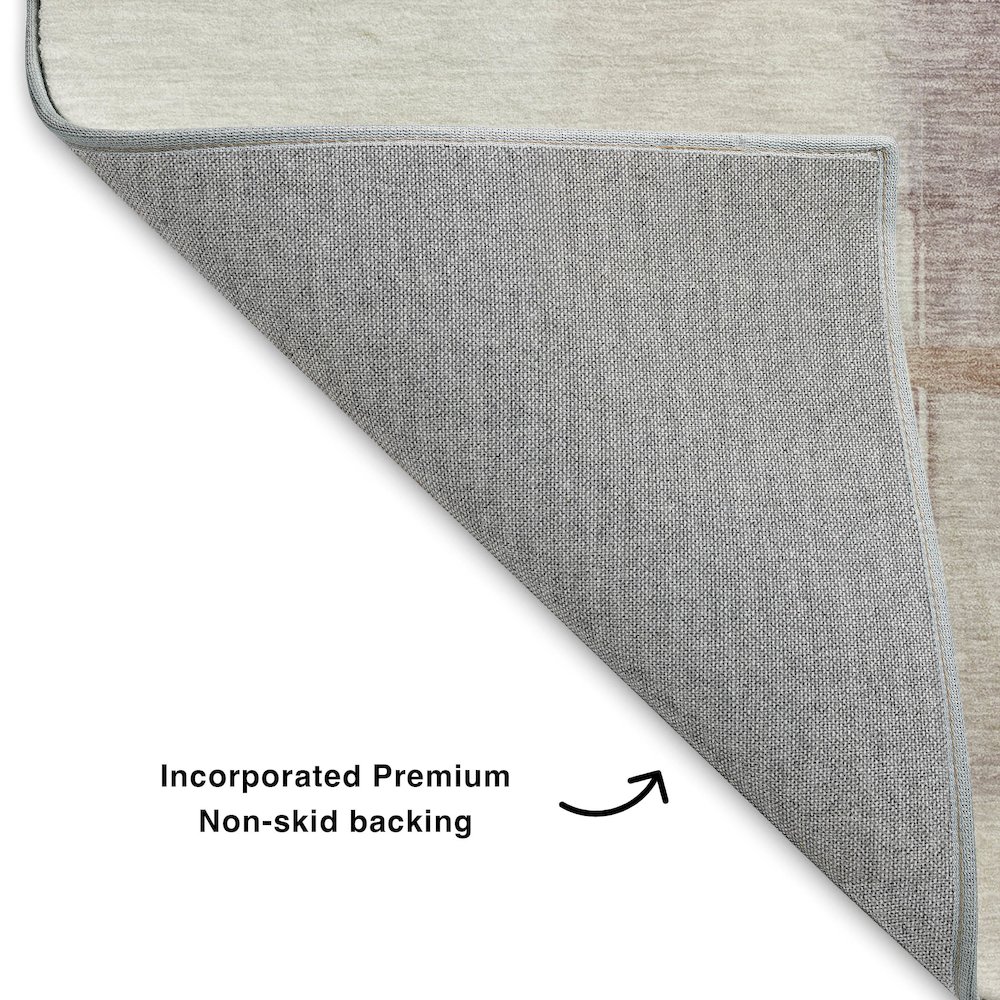 Luxury Washable Indoor/Outdoor Ravenna Blush 1'8" x 2'6" Rug. Picture 4